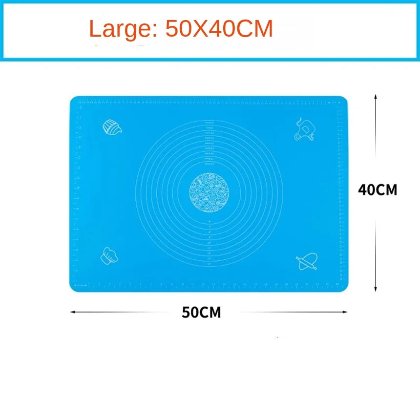 Rolling Mat Kneading Mat Thickened Silicone Pizza Dough Mat Household Panel Baking Tools